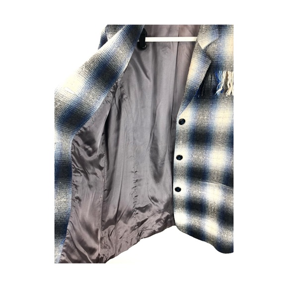 Vintage Karen Kane Lifestyle Boxy Blazer Fringe Size 8 80s 90s Plaited western - Picture 3 of 4